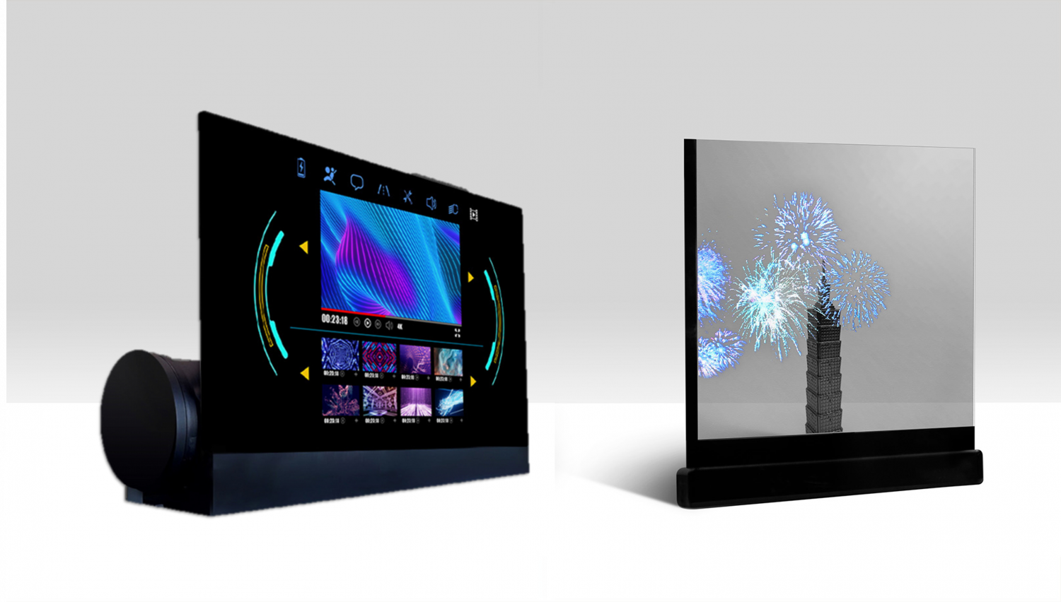 可卷式、折迭性、高透明